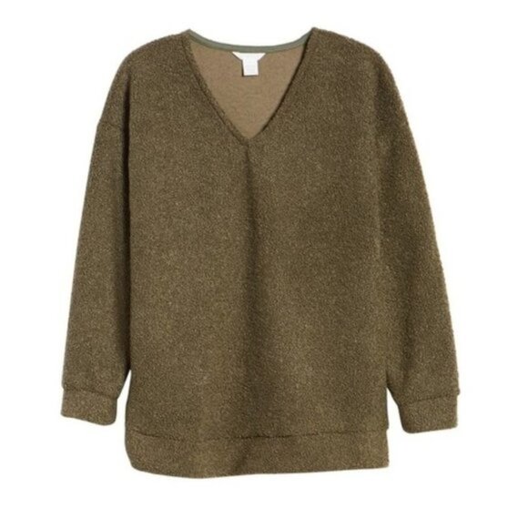 Caslon Faux Shearling Teddy Sweater - Picture 3 of 3